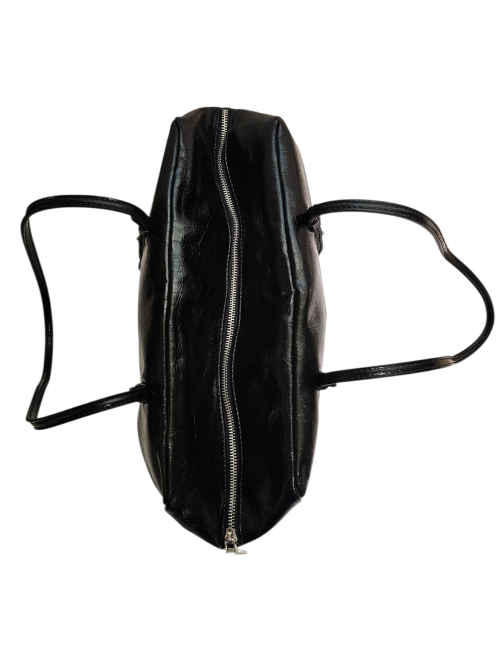 Zara Black PU Leather Large Capacity Shoulder Bag - Picture 7 of 11